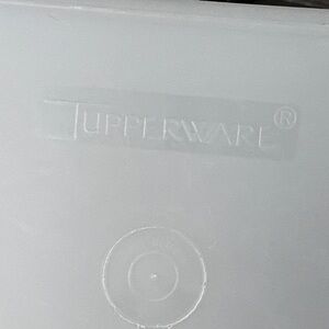 Vintage Tupperware Light Gray Storage Lid